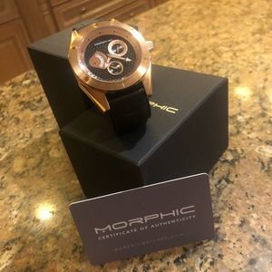 Morphic M46 Series Leather-Band Men's Watch